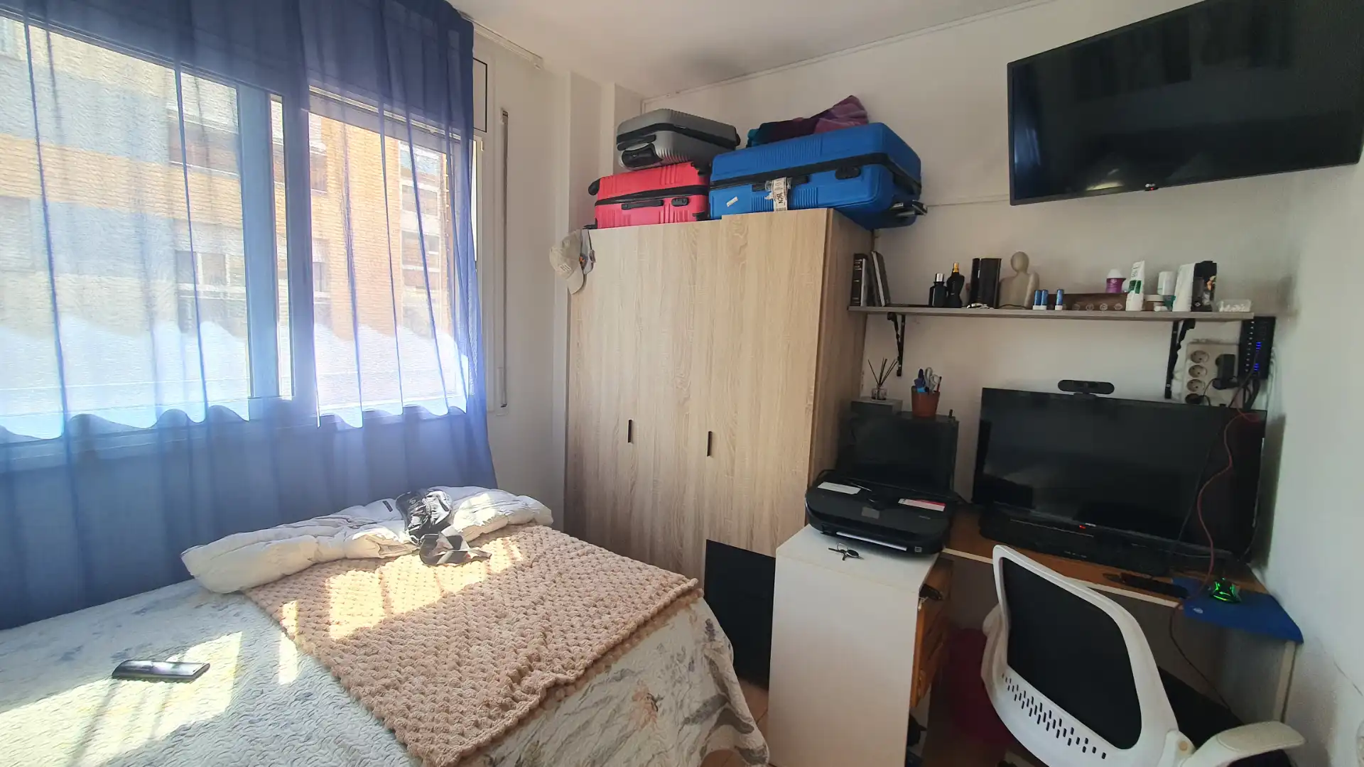 Schlafzimmer von Wohnung zum Verkauf in Sant Celoni mit Klimaanlage, Heizung und Privatgarten