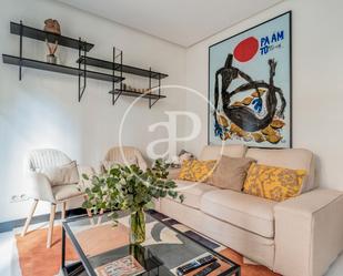 Living room of Flat for sale in Burgos Capital  with Air Conditioner, Furnished and Balcony