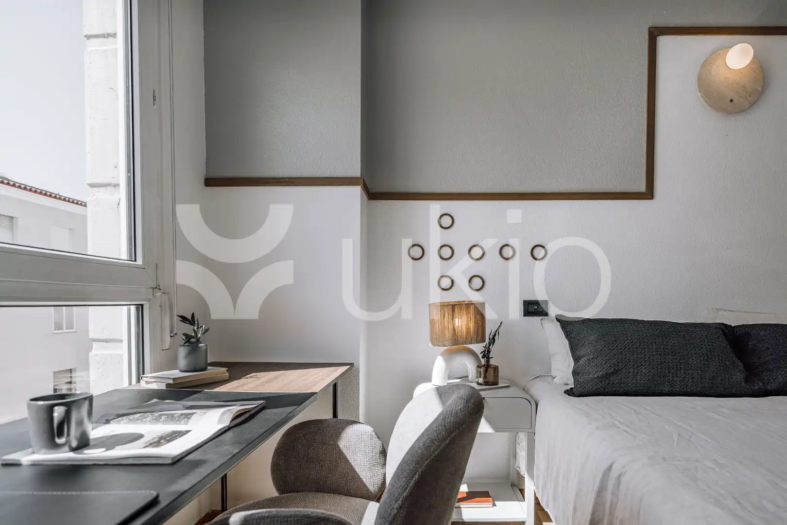 Habitación de Apartamento de alquiler en Madrid con Aire acondicionado, Calefacción y Amueblado