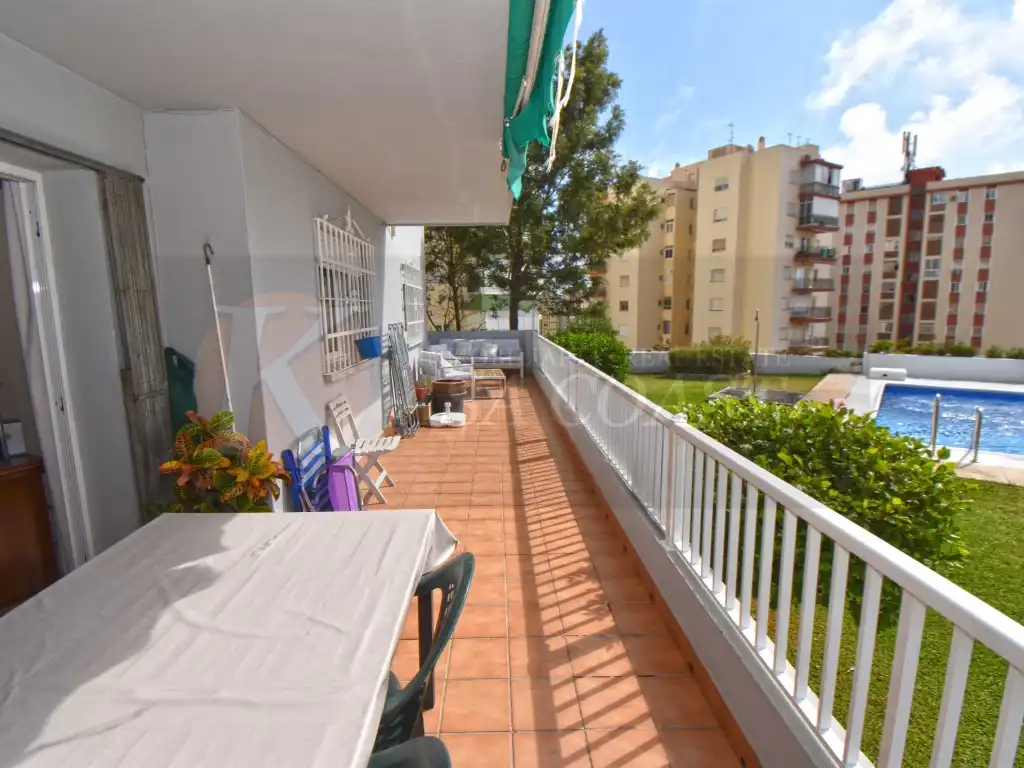 Terrace of Flat for sale in Fuengirola  with Air Conditioner, Private garden and Terrace