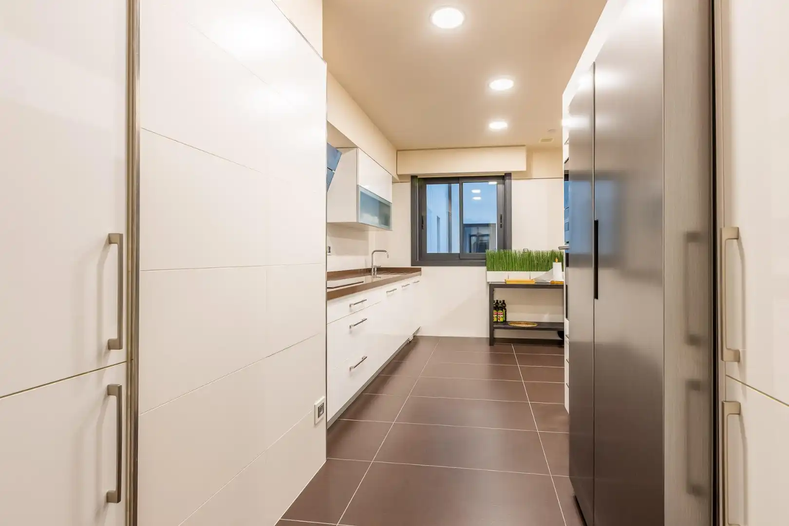 Cocina de Piso en venta en A Coruña Capital  con Calefacción, Jardín privado y Trastero