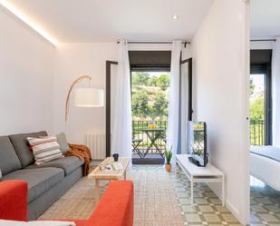 Sala d'estar de Apartament de lloguer en  Barcelona Capital amb Aire condicionat, Calefacció i Moblat