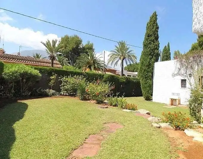 Garten von Haus oder Chalet zur Miete in Dénia mit Klimaanlage, Heizung und Privatgarten