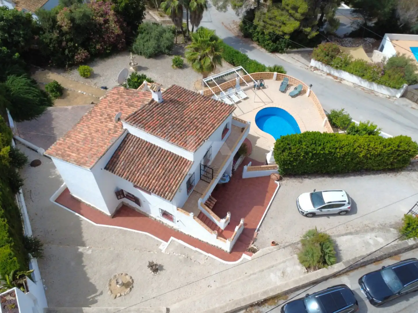 Vista exterior de Casa o chalet en venta en Moraira con Calefacción, Jardín privado y Terraza