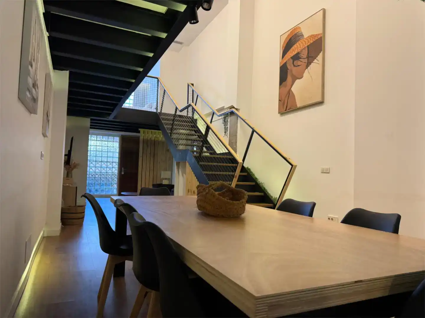 Dining room of Flat for rent in Vigo   with Parquet flooring, Storage room and Furnished