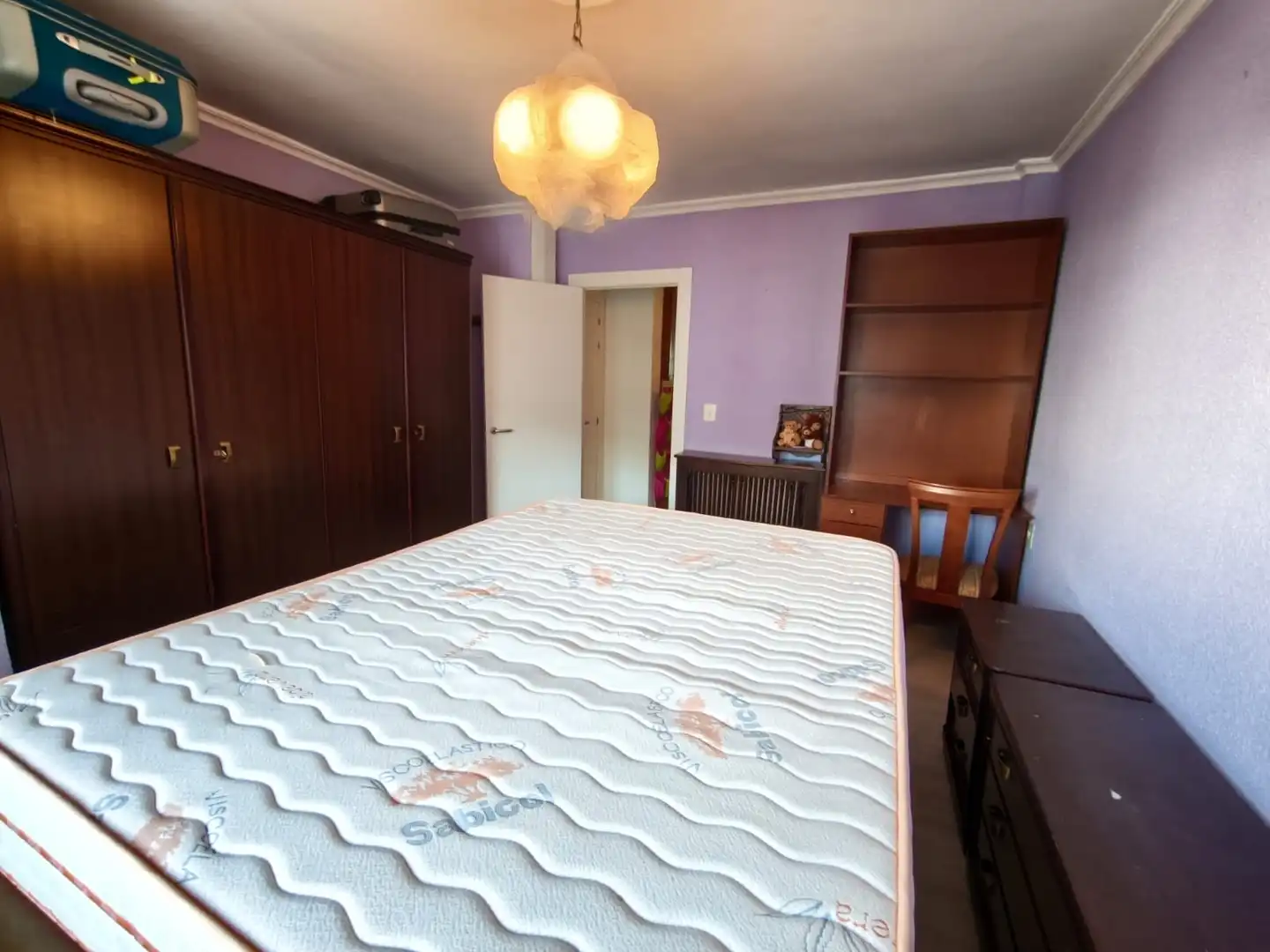 Bedroom of Flat for rent in Albacete  with Heating, Furnished and Balcony