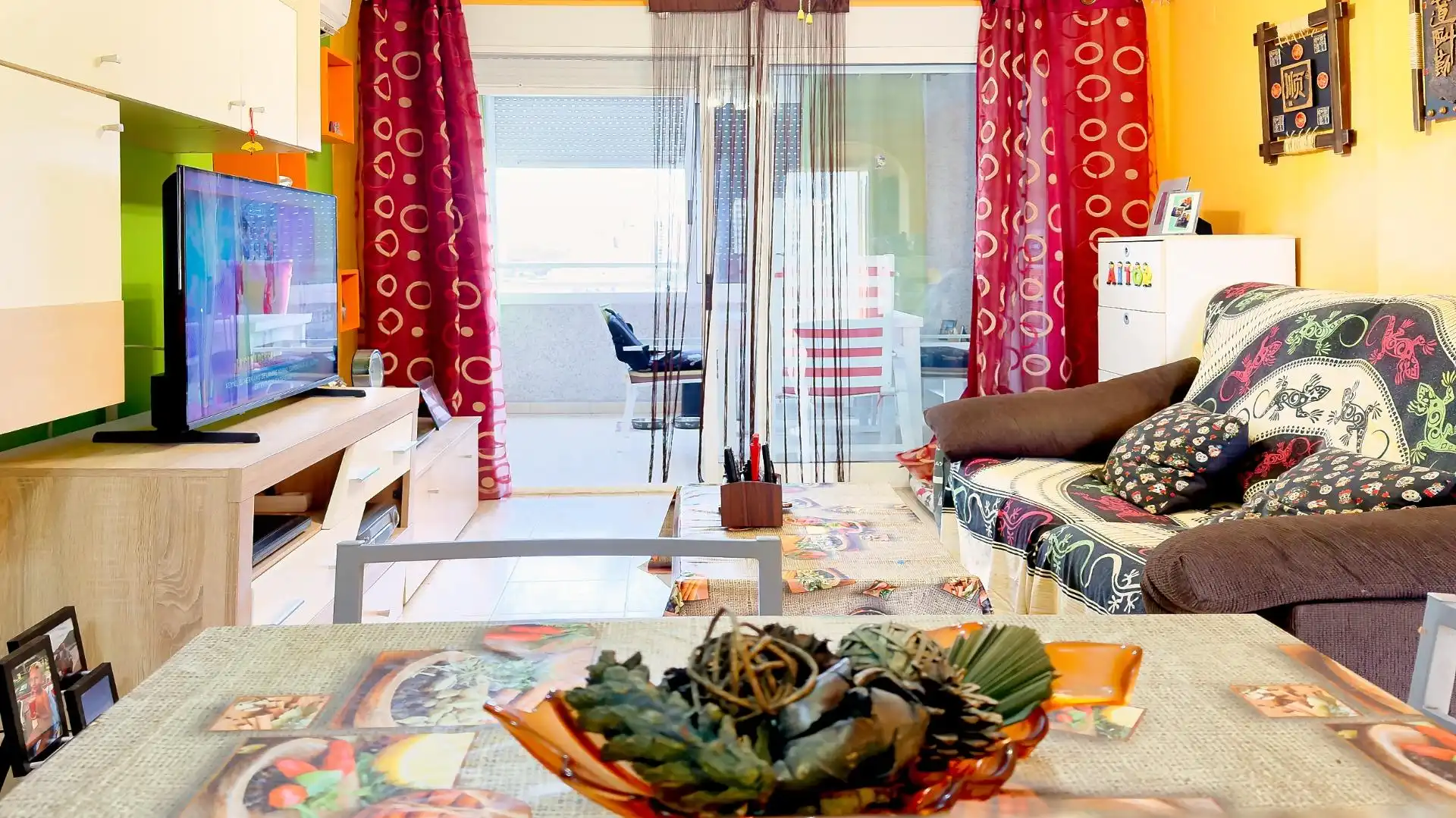 Sala de estar de Piso en venta en Villajoyosa / La Vila Joiosa con Trastero y Piscina comunitaria
