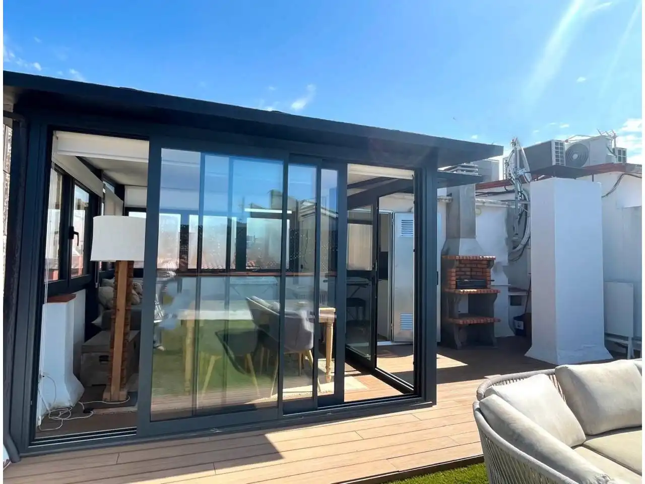 Terrace of Flat for sale in Girona  with Air Conditioner, Heating and Terrace