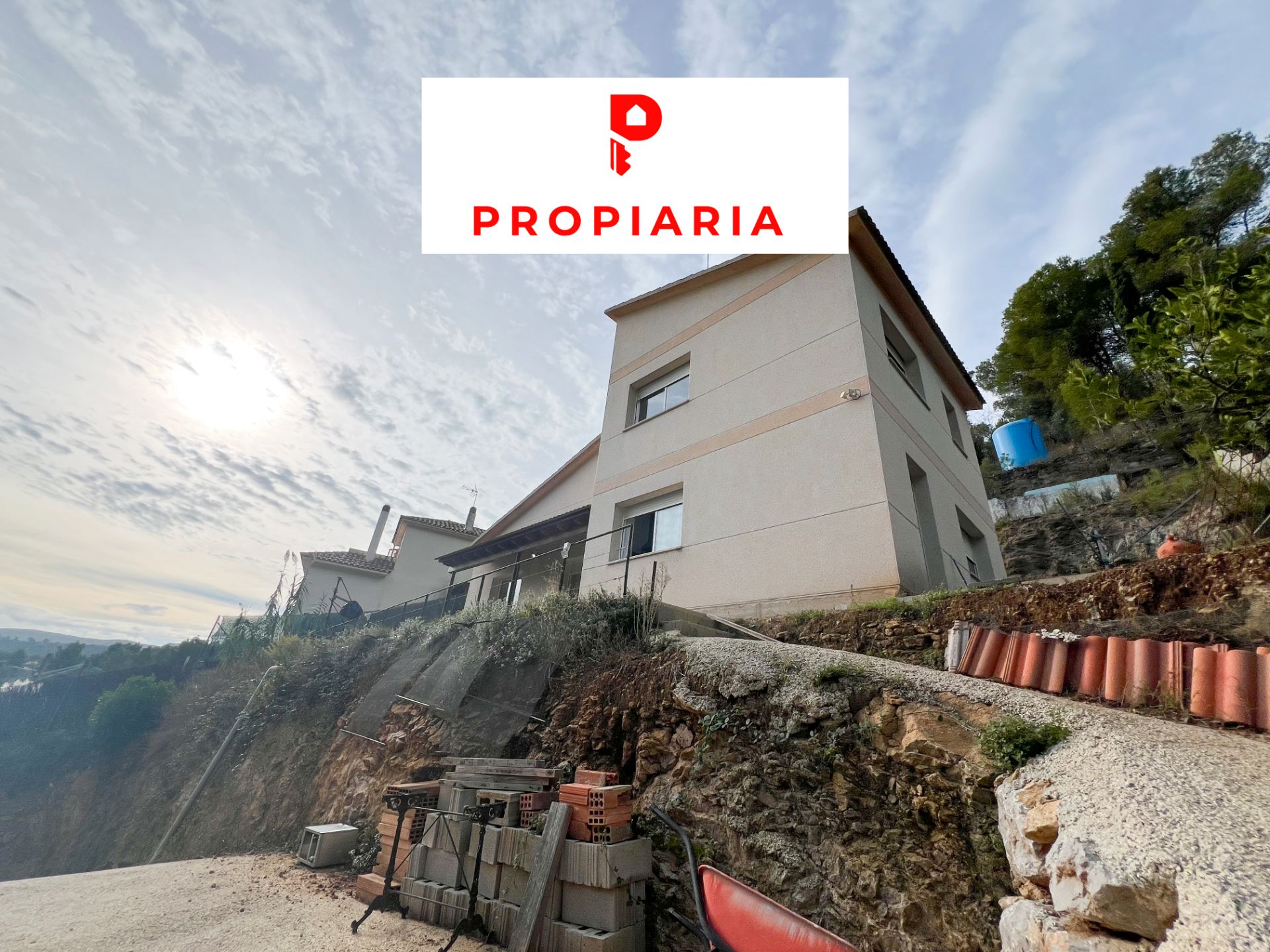 Exterior view of House or chalet for sale in Vallirana  with Private garden, Parquet flooring and Terrace