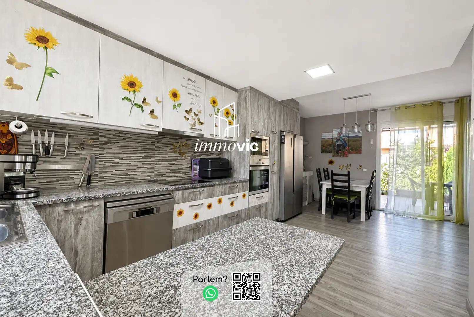 Kitchen of Detached homes for sale in Olot  with Heating, Private garden and Parquet flooring