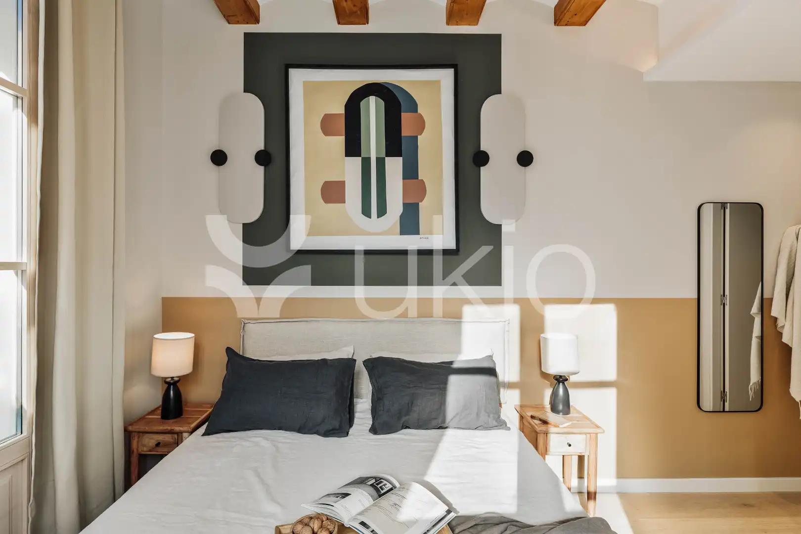 Habitación de Apartamento de alquiler en Barcelona con Aire acondicionado, Calefacción y Amueblado