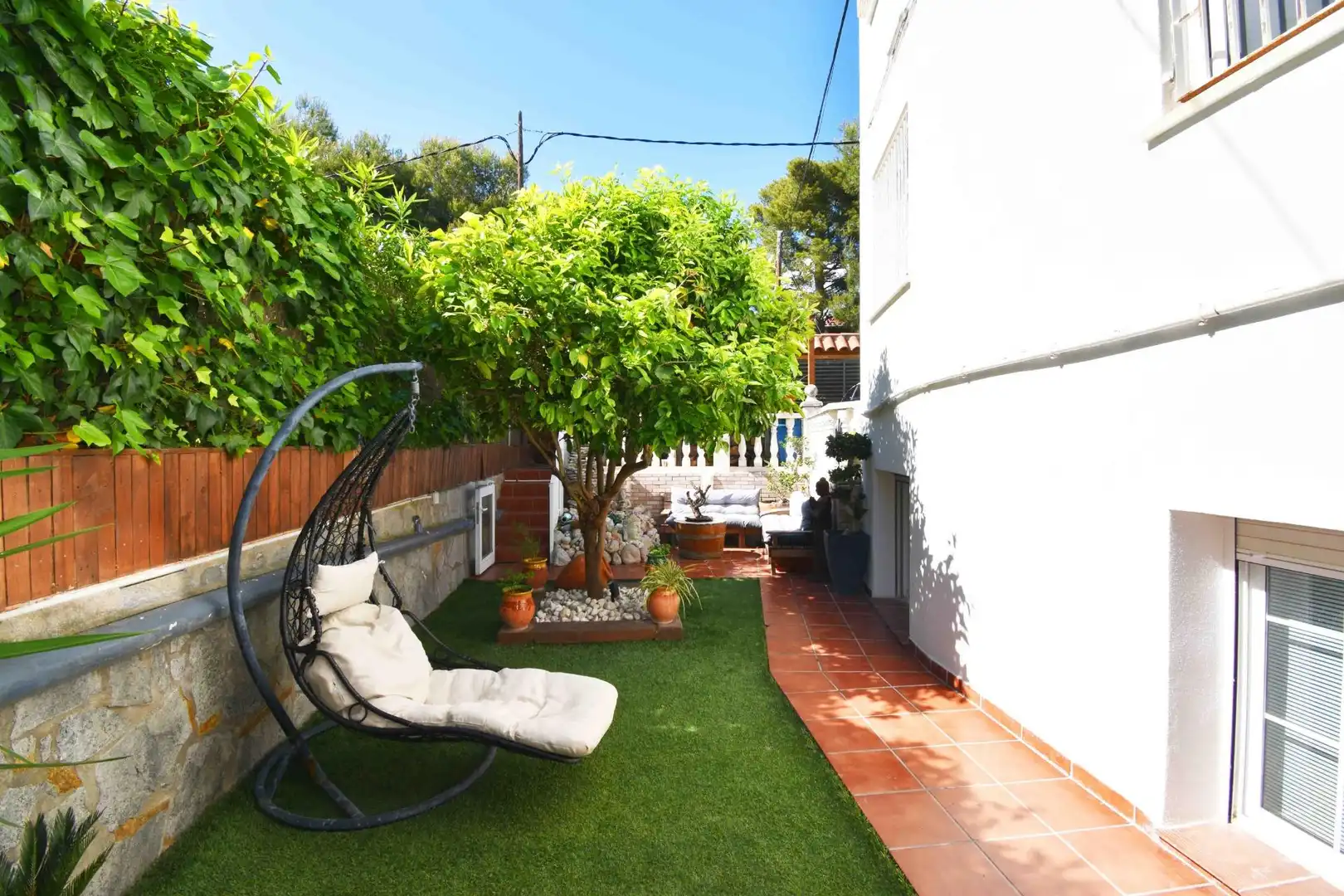 Terrasse von Wohnung zum Verkauf in Sitges mit Heizung, Privatgarten und Terrasse