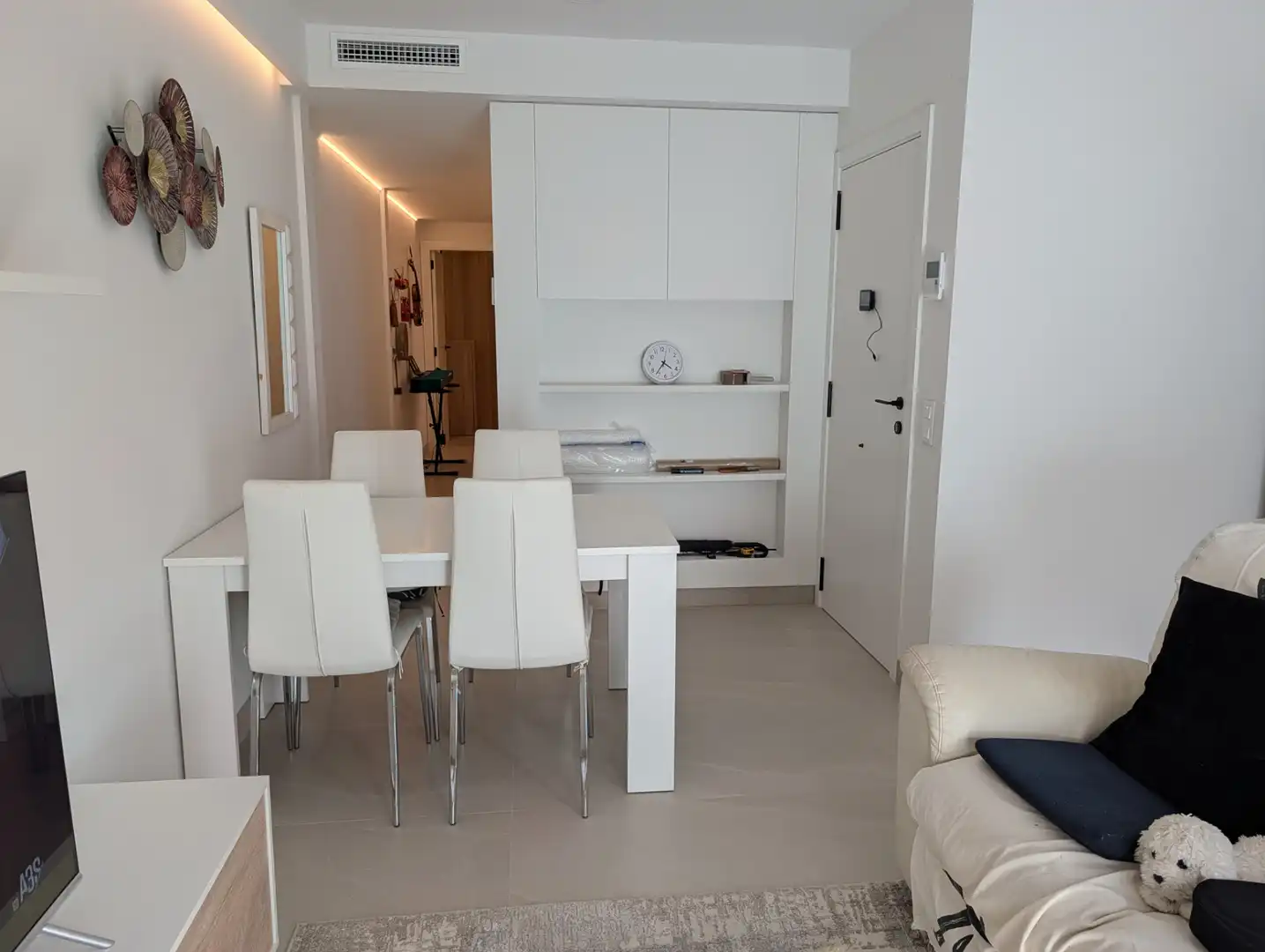 Sala d'estar de Pis de lloguer en La Vall d'Uixó amb Aire condicionat, Parquet i Moblat