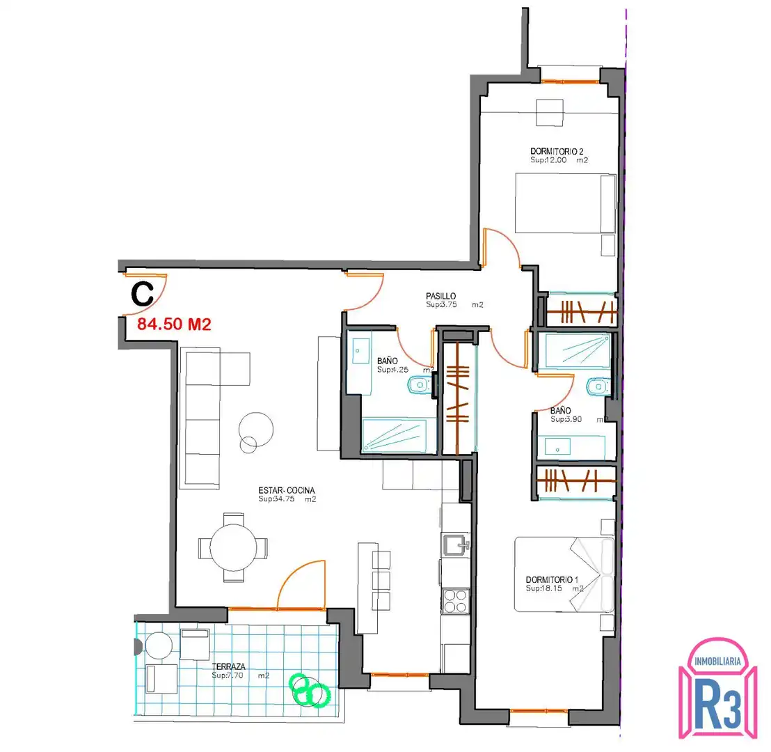 Apartment with pool for sale in Juan Pablo II, imagen 6