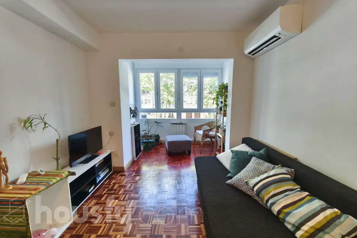 Sala de estar de Piso de alquiler en Getafe con Aire acondicionado, Calefacción y Parquet