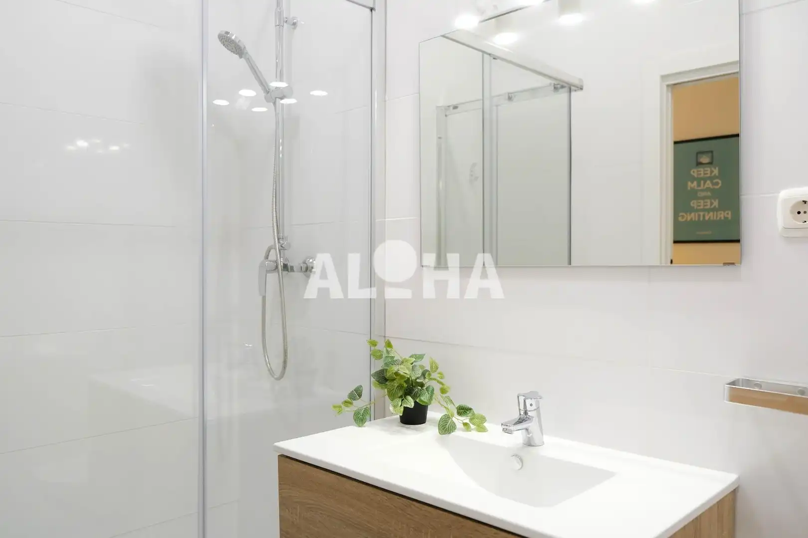 Baño de Apartamento de alquiler en Moncada con Aire acondicionado, Calefacción y Trastero