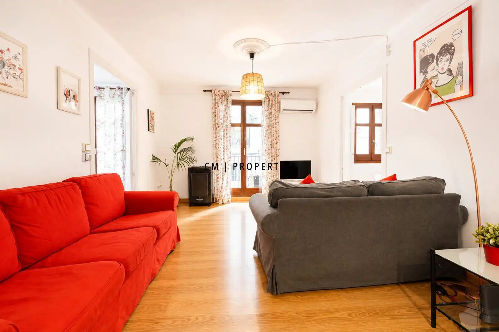 Sala d'estar de Pis de lloguer en Valencia amb Aire condicionat, Calefacció i Parquet