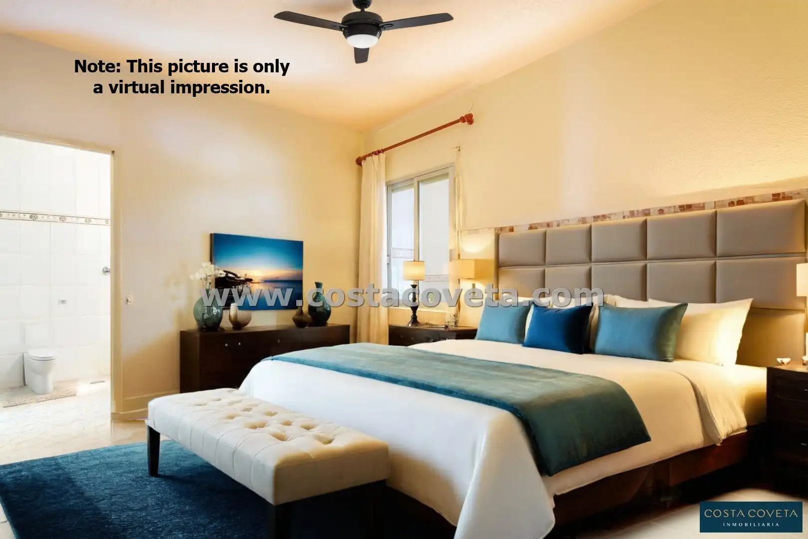Bedroom of Houses for sale in El Campello  with Air Conditioner, Private garden and Terrace