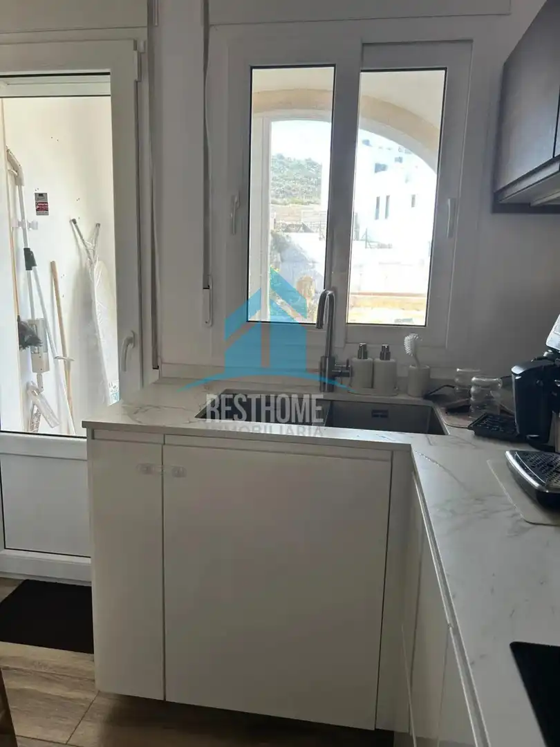 Cuina de Casa adosada en venda en Moraira amb Aire condicionat, Jardí privat i Terrassa