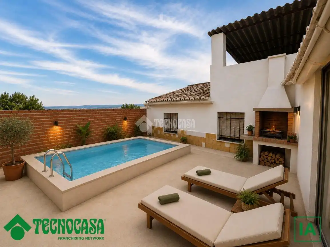 Terraza de Casa o chalet en venta en La Puebla de Montalbán con Calefacción, Jardín privado y Terraza