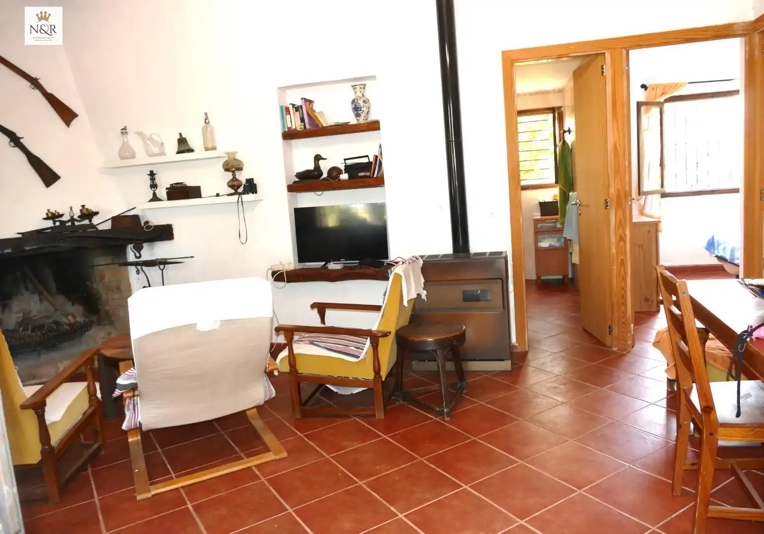 Sala de estar de Finca rústica en venta en Santa Eugènia con Jardín privado y Trastero