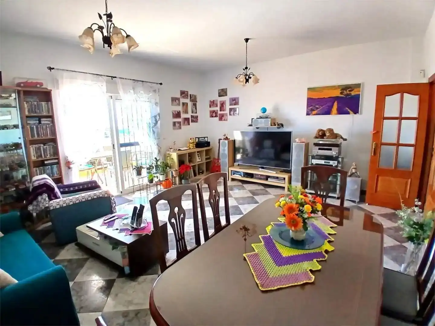 Sala de estar de Piso en venta en Vélez-Málaga con Piscina y Balcón