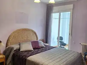 Schlafzimmer von Wohnung zur Miete in Burgos mit Heizung, Parkett und Terrasse