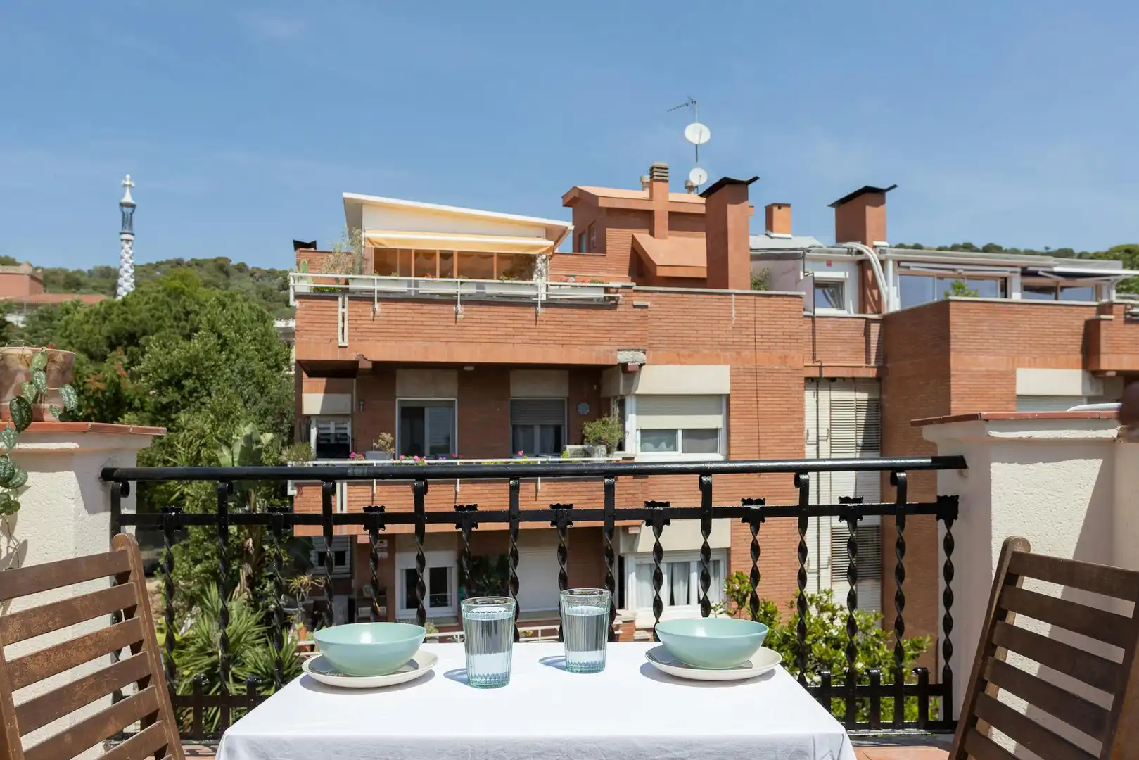 Terrace of Flat for rent in Barcelona  with Air Conditioner, Heating and Private garden