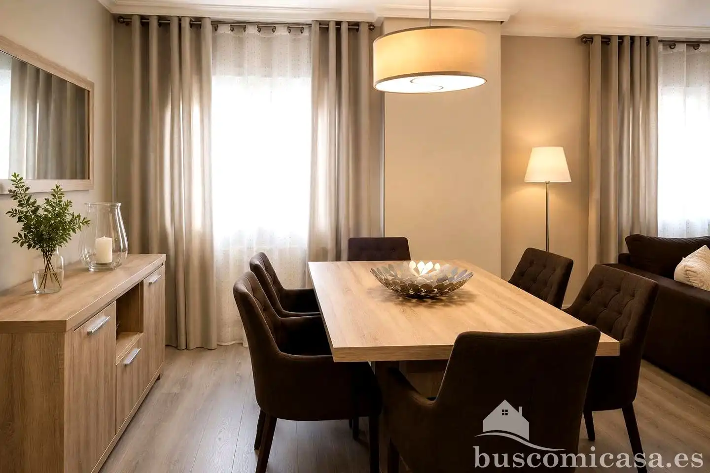 Dining room of Ground floor for sale in Linares  with Air Conditioner, Parquet flooring and Furnished