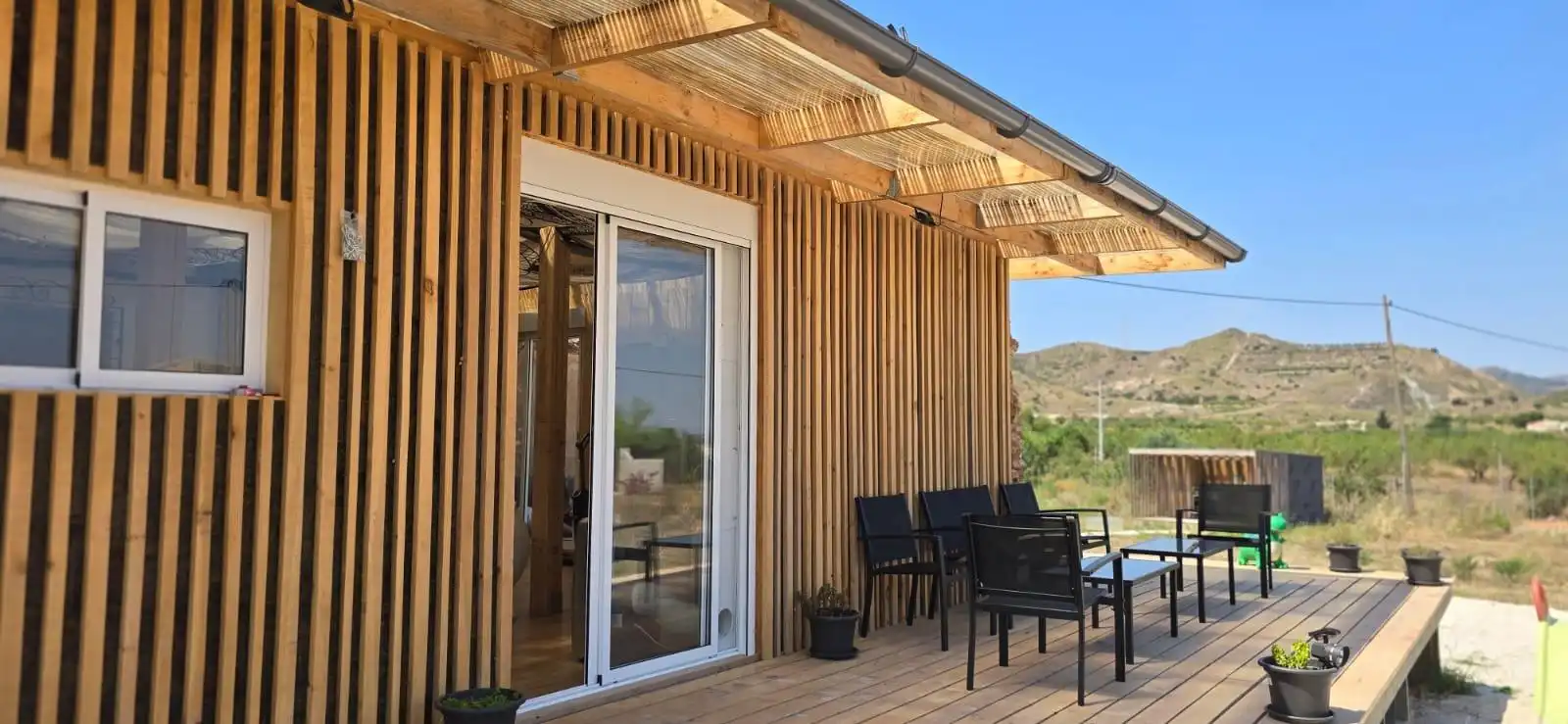 Terraza de Casa o chalet en venta en Fuente Álamo de Murcia con Aire acondicionado, Calefacción y Jardín privado
