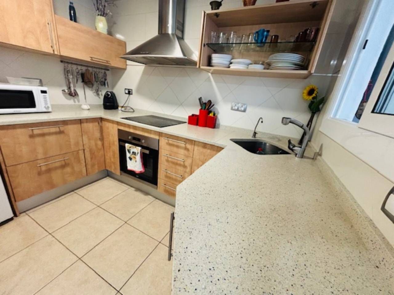 Kitchen of Flat for sale in Vilanova i la Geltrú  with Heating and Balcony