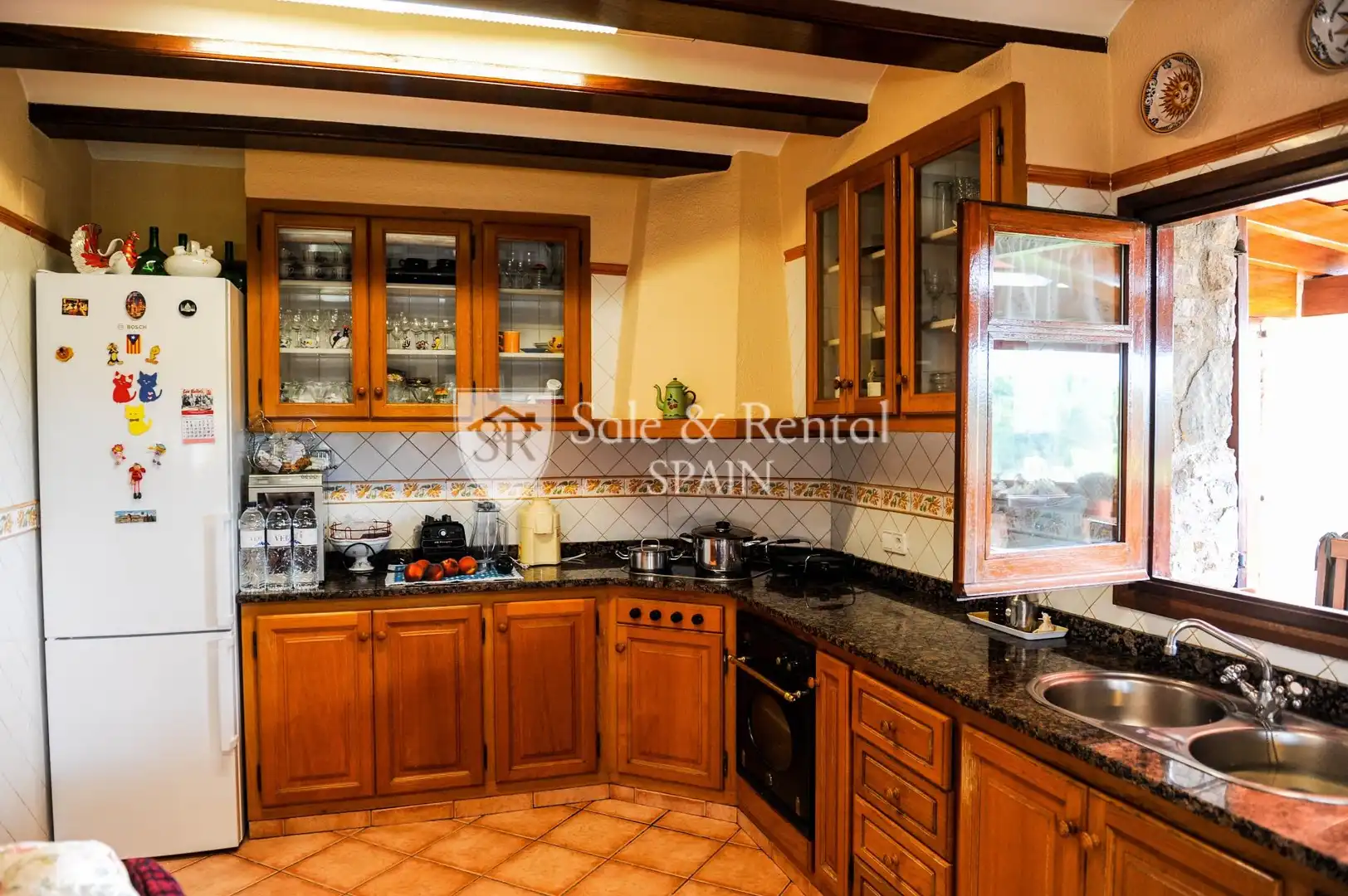 Cocina de Casa o chalet en venta en Blanes con Calefacción, Jardín privado y Terraza