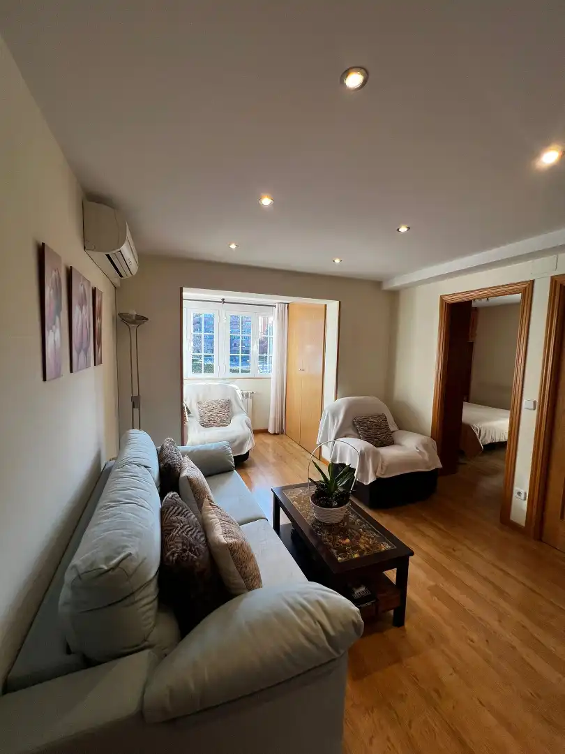 Wohnzimmer von Wohnung zur Miete in  Madrid Capital mit Heizung und Ofen