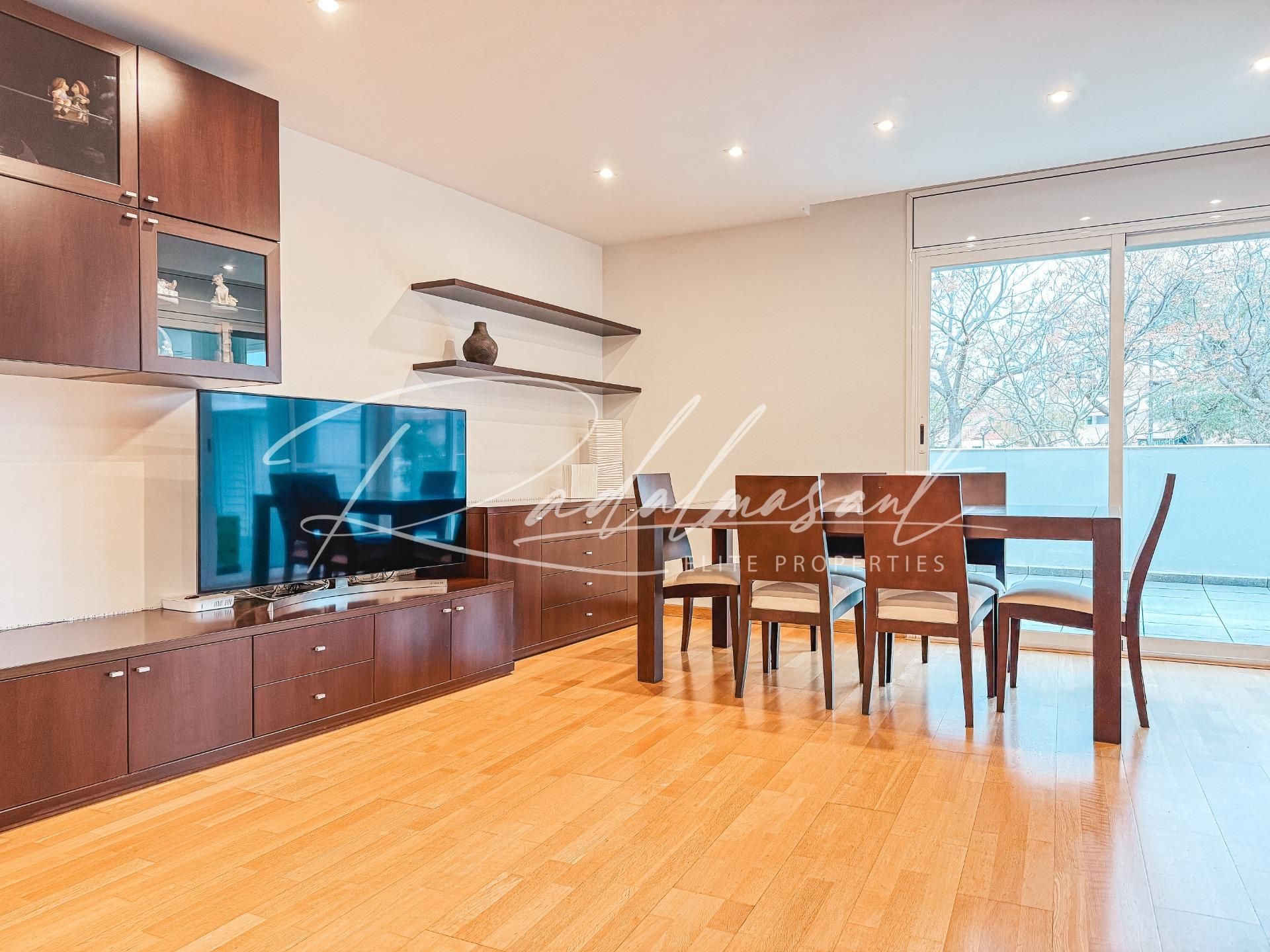 Sala de estar de Piso en venta en Reus con Aire acondicionado, Parquet y Terraza