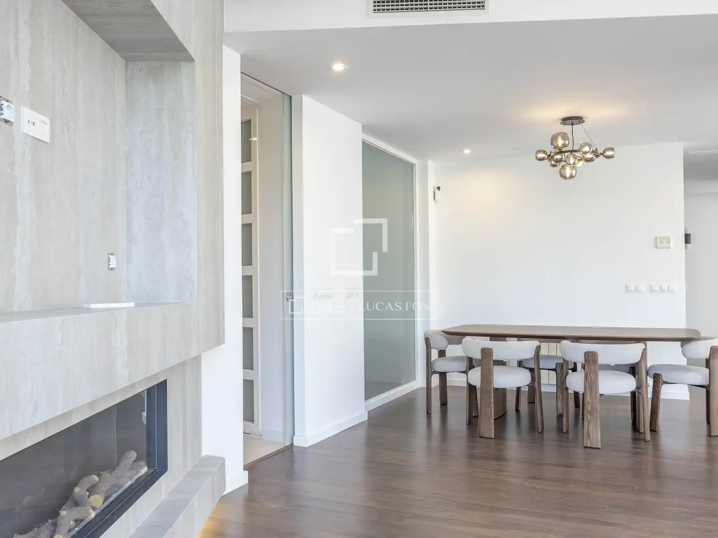 Dining room of Flat for rent in Valencia  with Air Conditioner, Heating and Parquet flooring