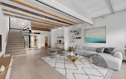 Sala d'estar de Casa o xalet en venda en  Barcelona Capital amb Aire condicionat, Calefacció i Jardí privat