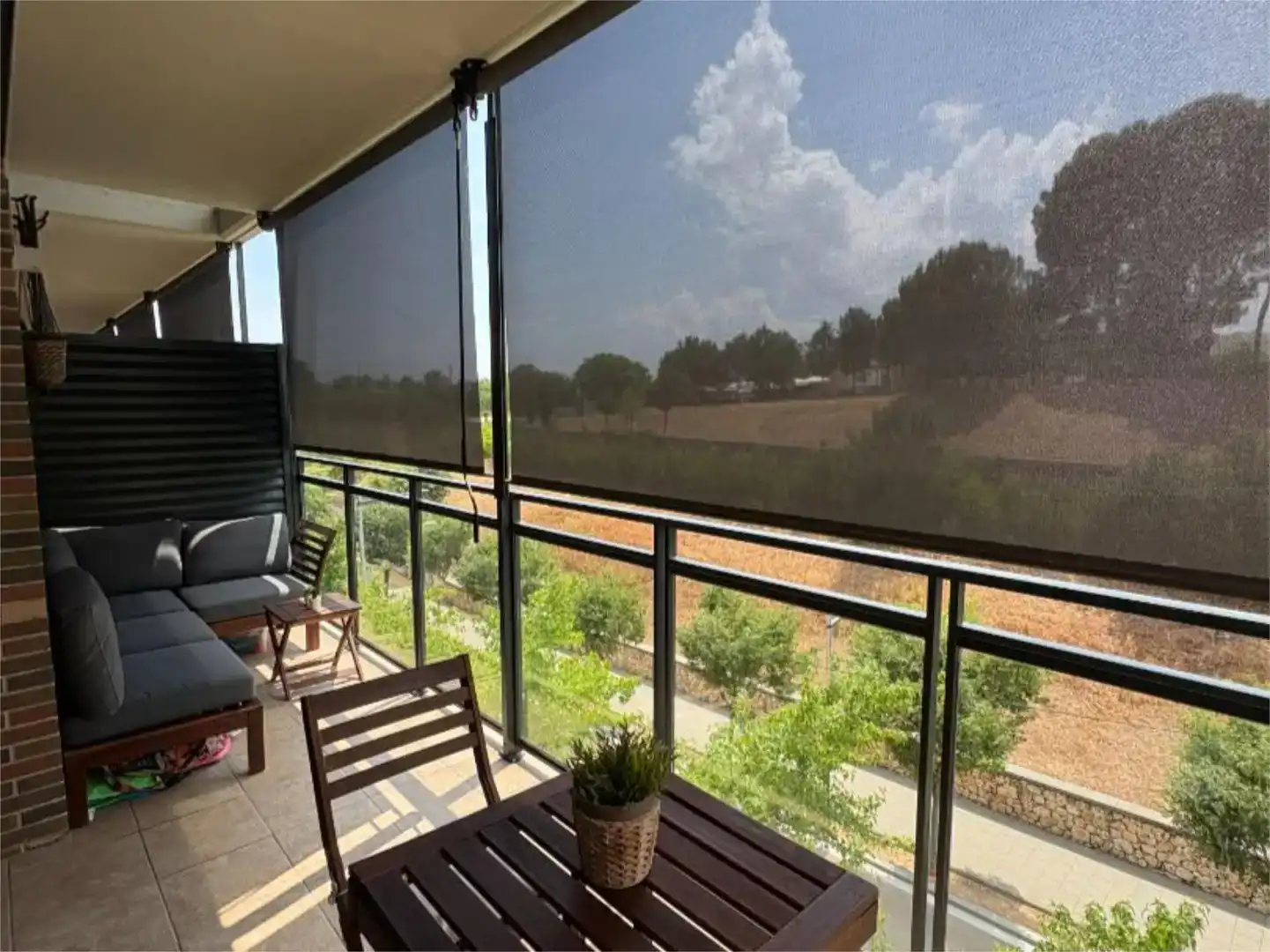 Terrace of Flat for sale in Sabadell  with Air Conditioner and Swimming Pool