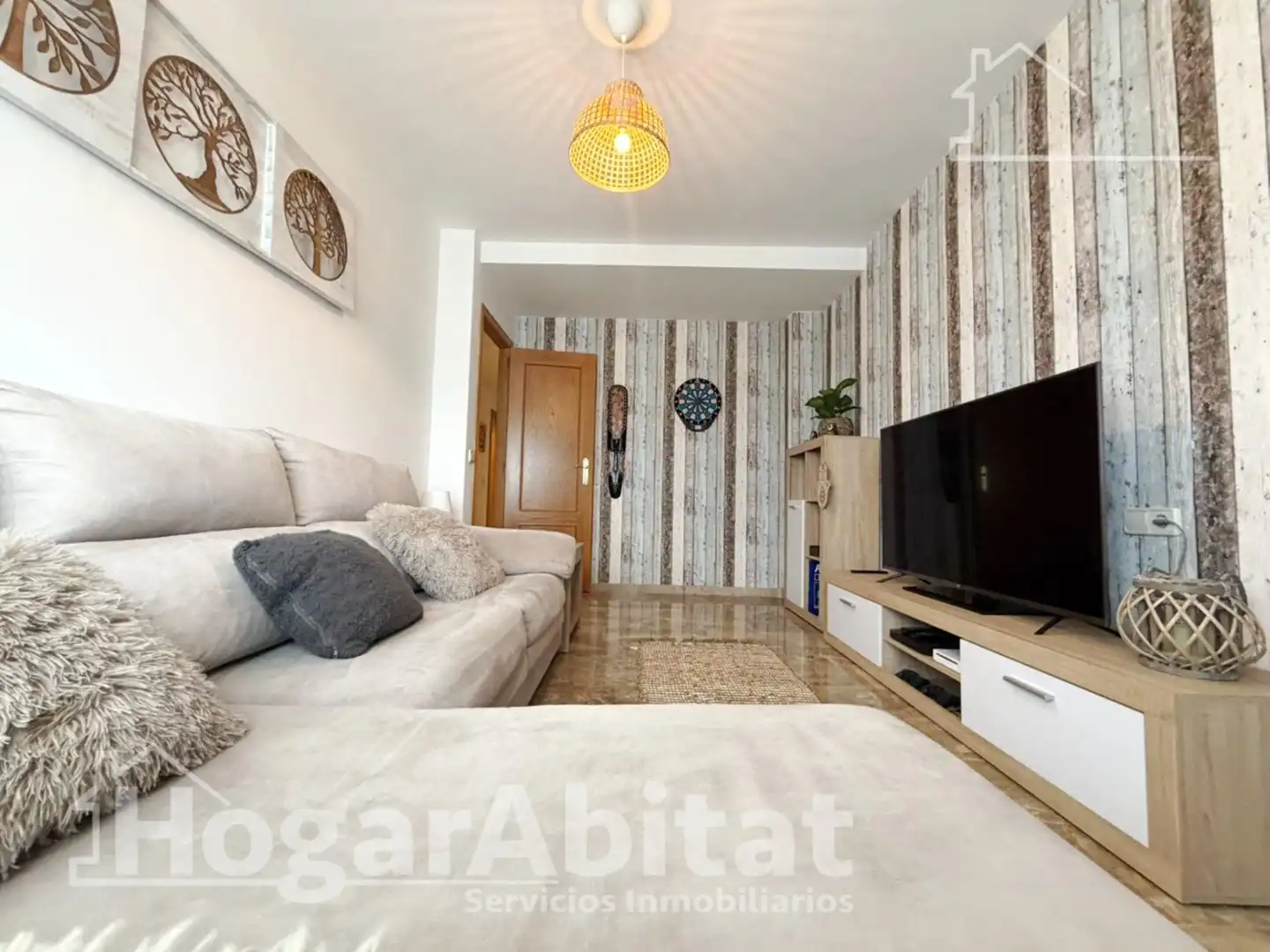 Wohnzimmer von Dachboden zum Verkauf in Vilamarxant mit Klimaanlage und Terrasse