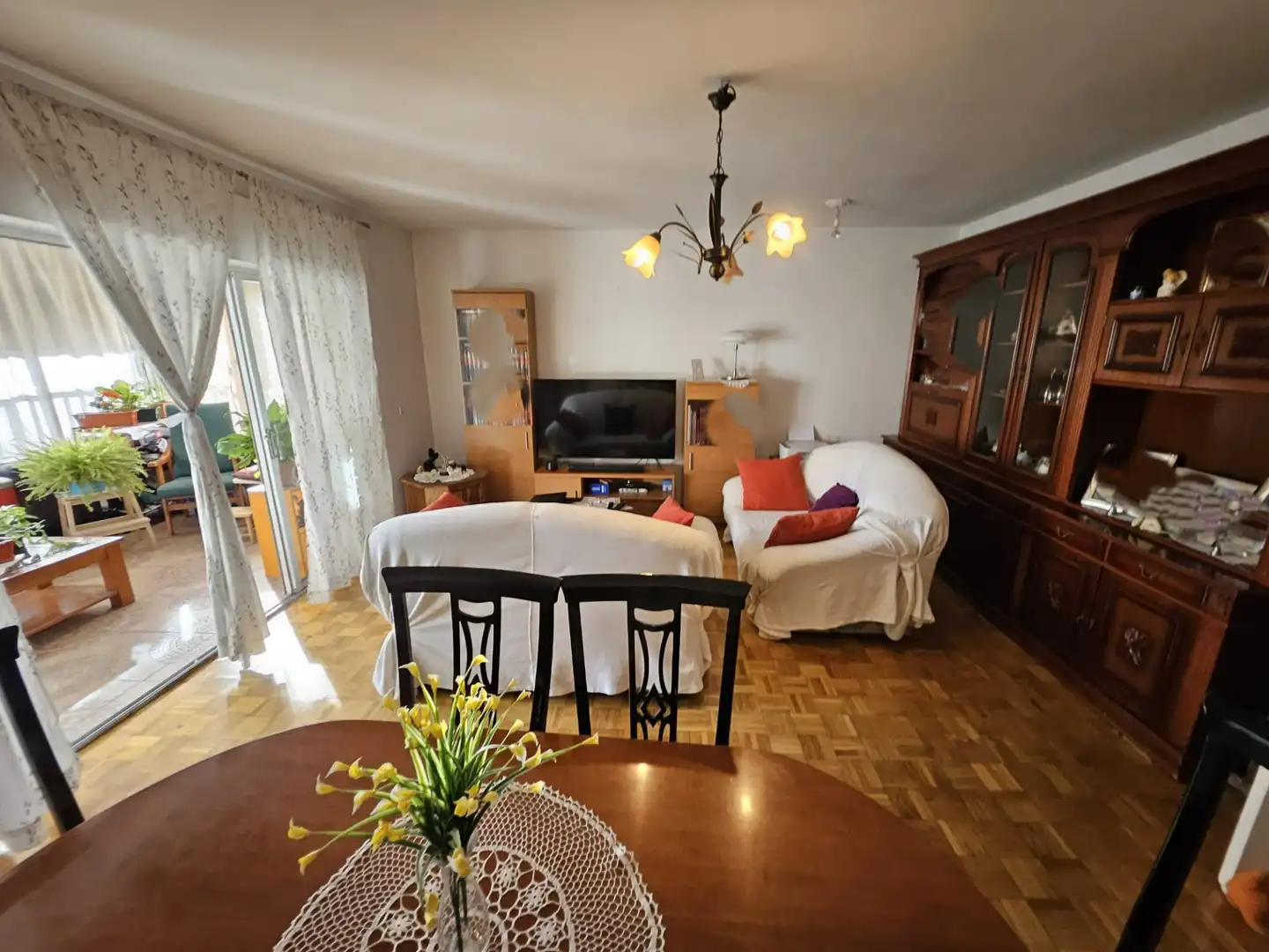 Sala de estar de Piso en venta en Alcalá de Henares con Calefacción, Parquet y Terraza