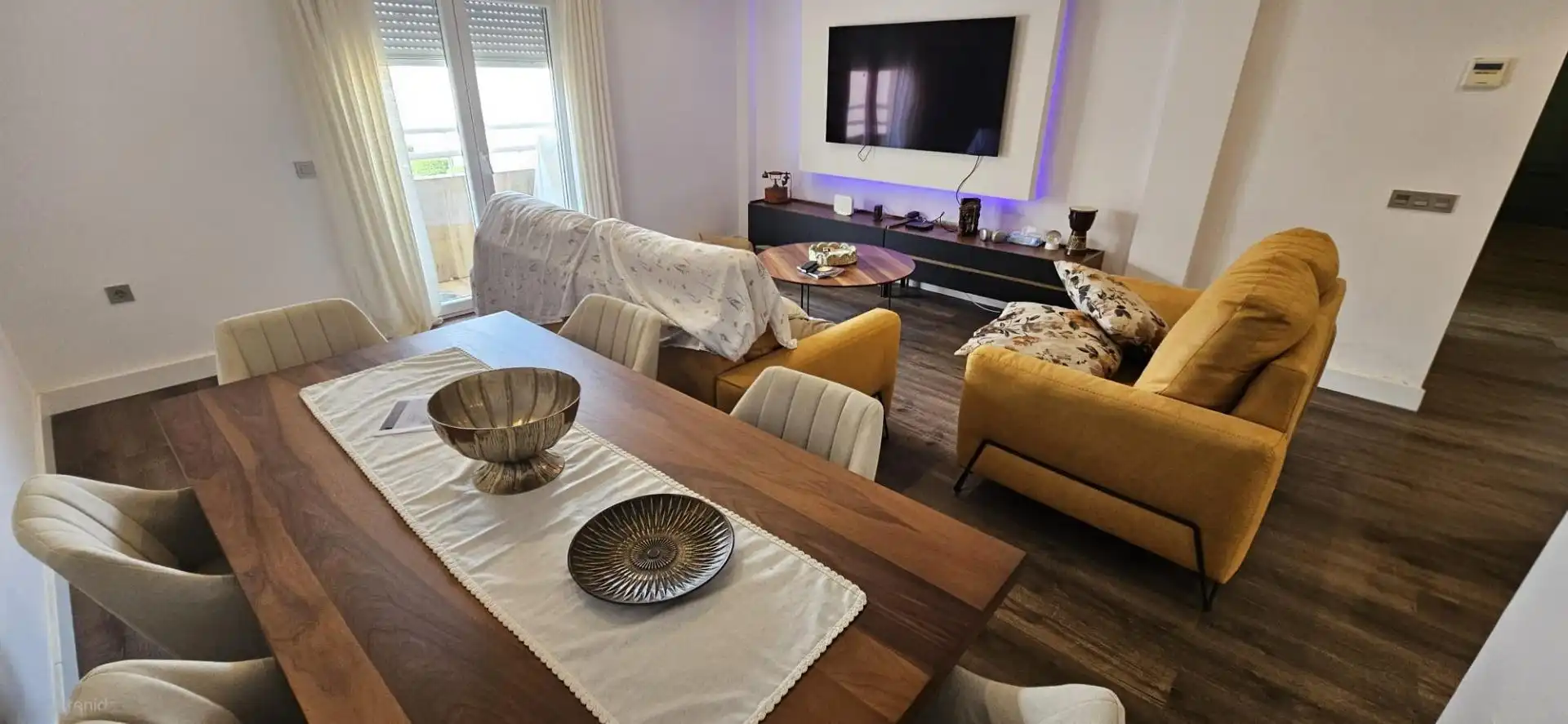 Living room of Flat for sale in El Ejido  with Air Conditioner, Terrace and Furnished