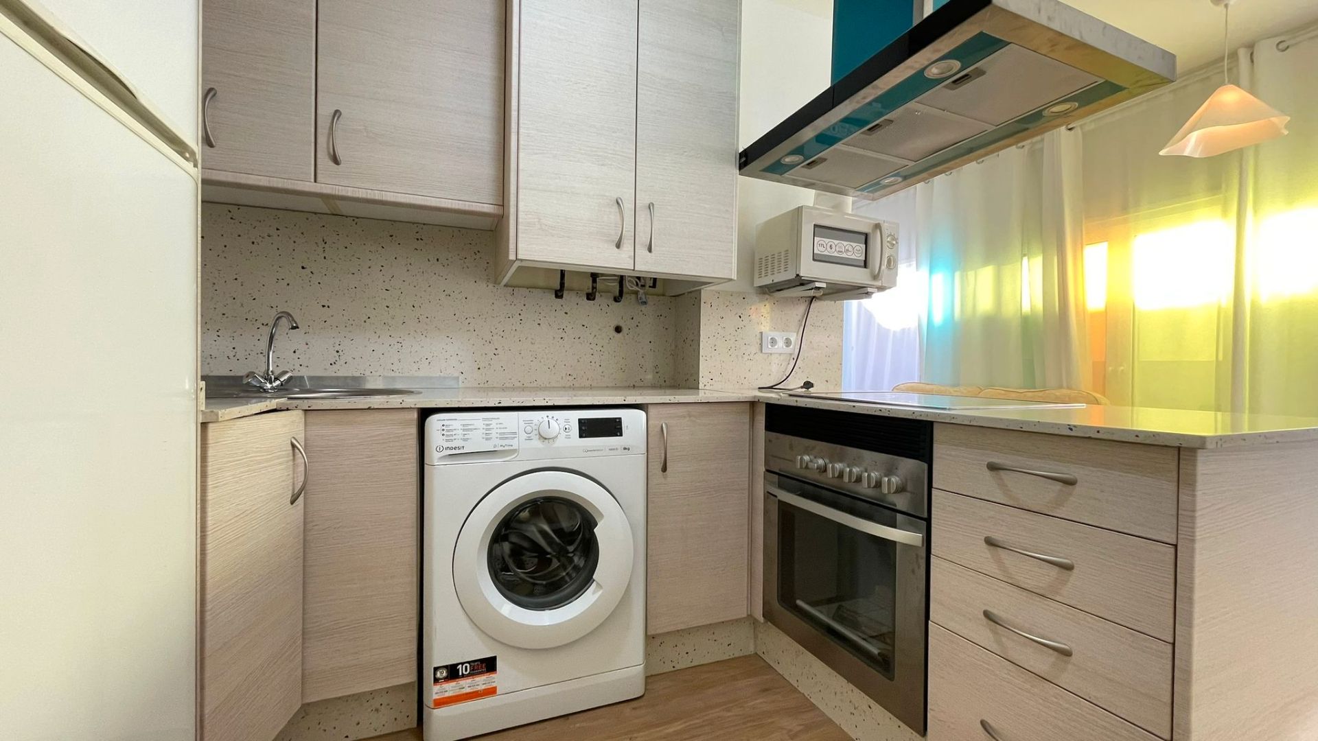 Cuina de Casa o xalet de lloguer en Fuente Álamo de Murcia amb Moblat, Forn i Rentadora