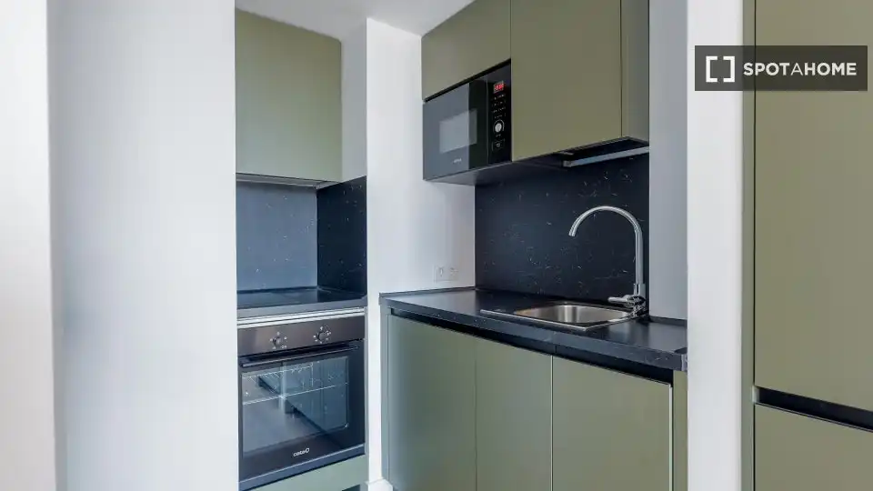 Kitchen of Flat for rent in Madrid  with Air Conditioner, Heating and Furnished
