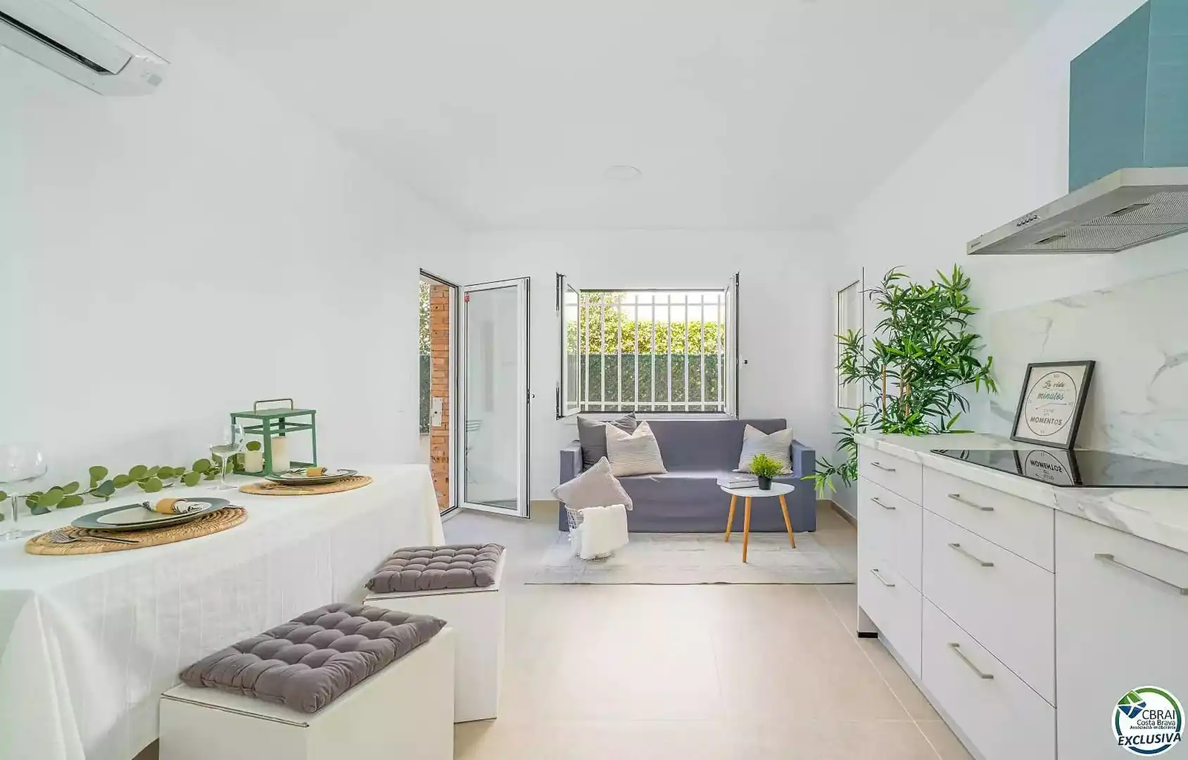 Sala de estar de Piso en venta en Roses con Aire acondicionado, Calefacción y Terraza