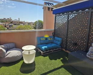 Terrace of House or chalet to rent in Santa Pola  with Heating, Terrace and Furnished
