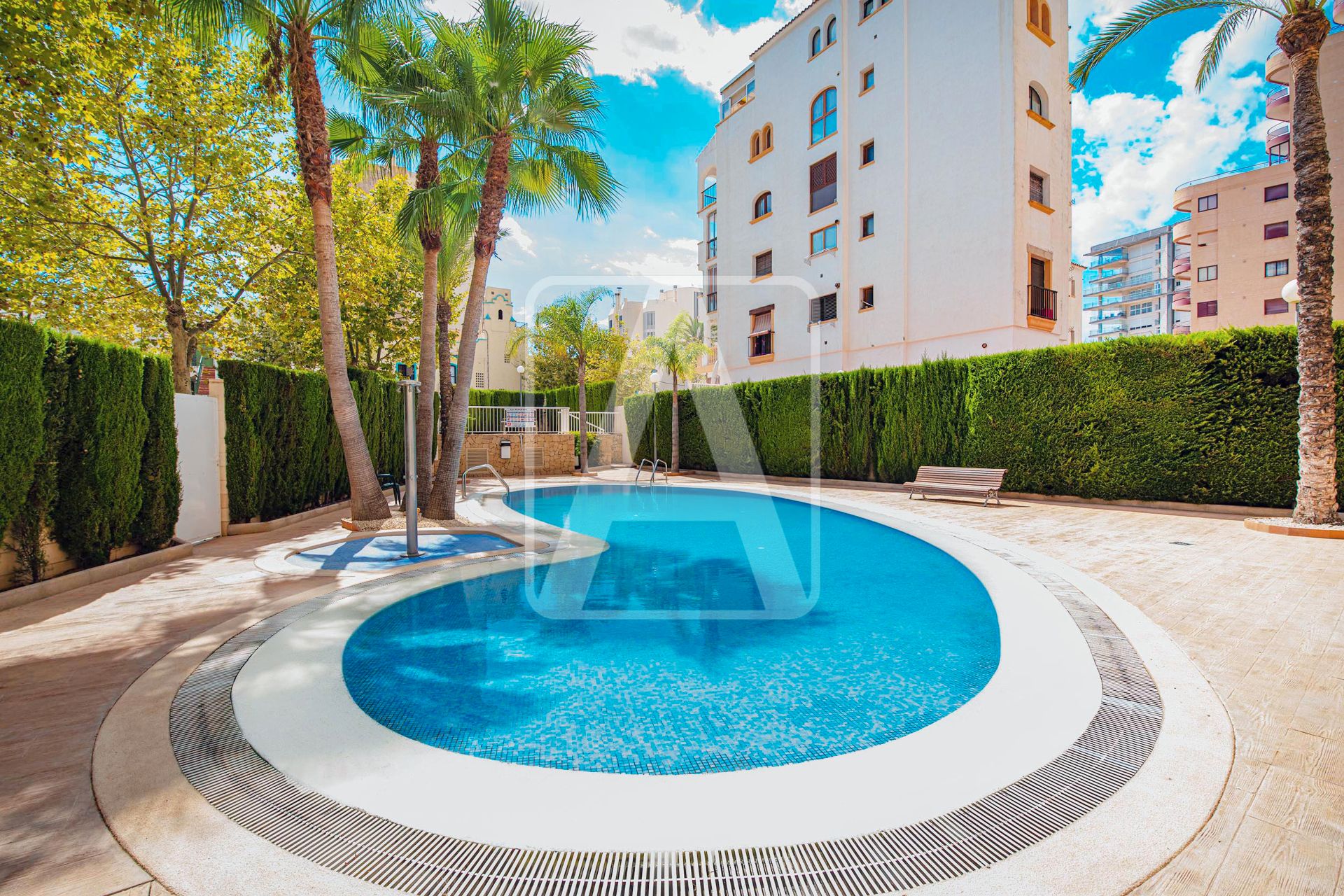 Swimming pool of Apartment for sale in Calpe / Calp  with Air Conditioner, Terrace and Furnished