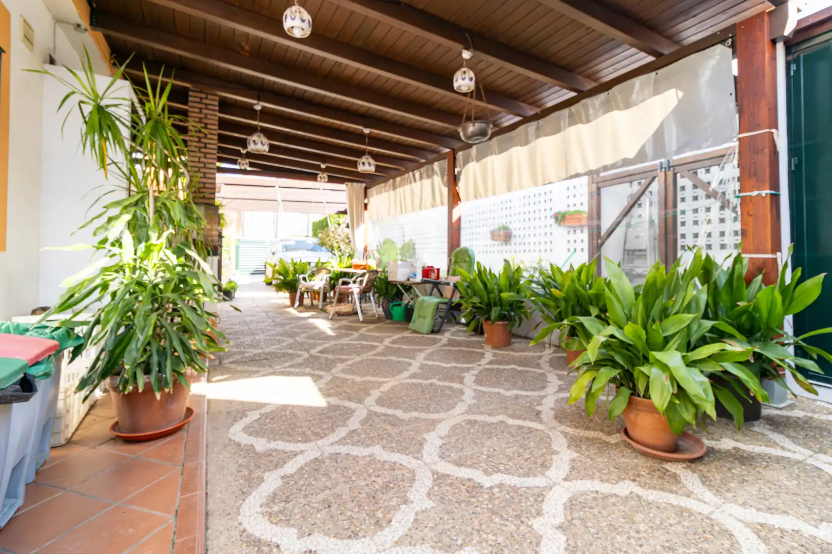 Terraza de Casa o chalet en venta en Bollullos de la Mitación con Aire acondicionado, Calefacción y Jardín privado