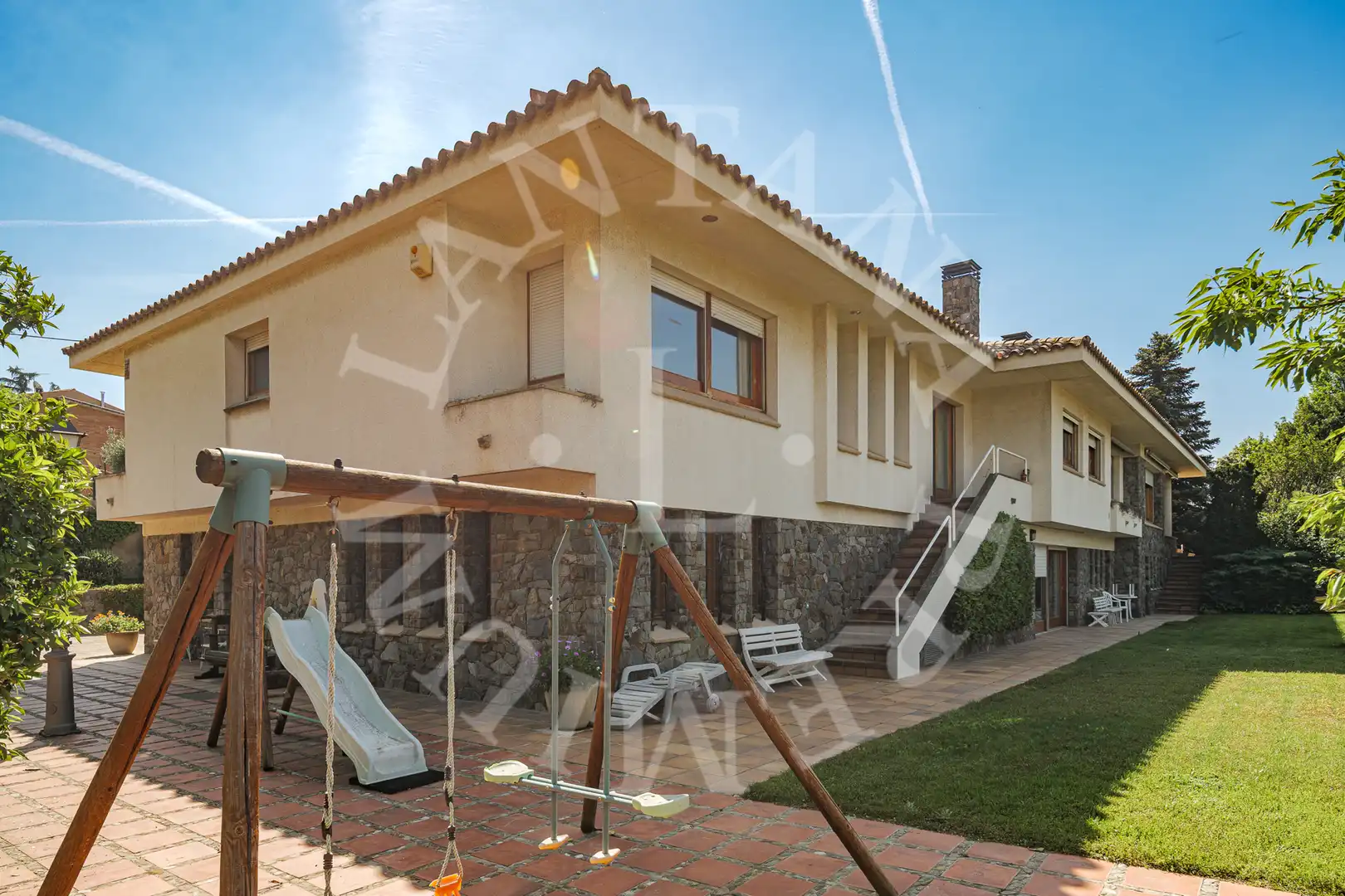 Jardín de Casa o chalet en venta en La Garriga con Aire acondicionado, Calefacción y Jardín privado