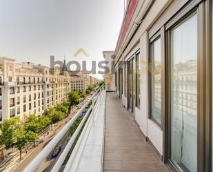 Terrace of Flat to rent in  Madrid Capital  with Air Conditioner, Heating and Parquet flooring