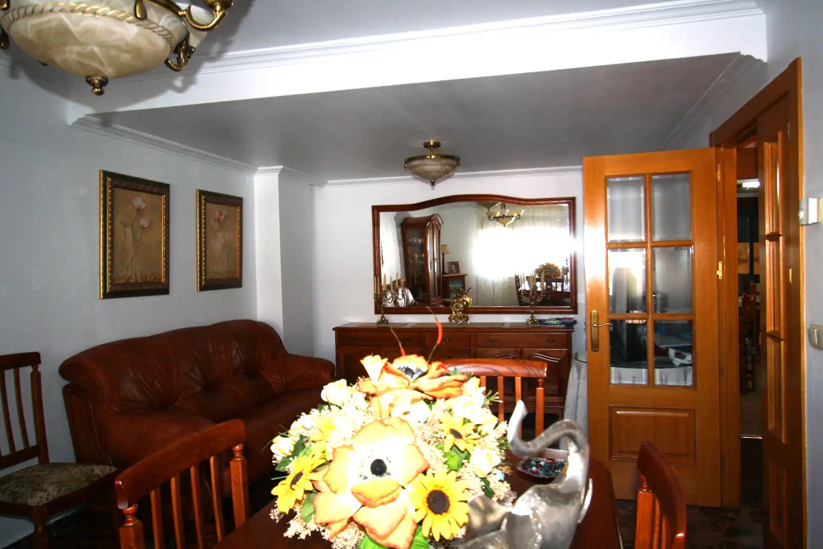 Sala de estar de Casa adosada en venta en Albacete con Aire acondicionado, Calefacción y Terraza
