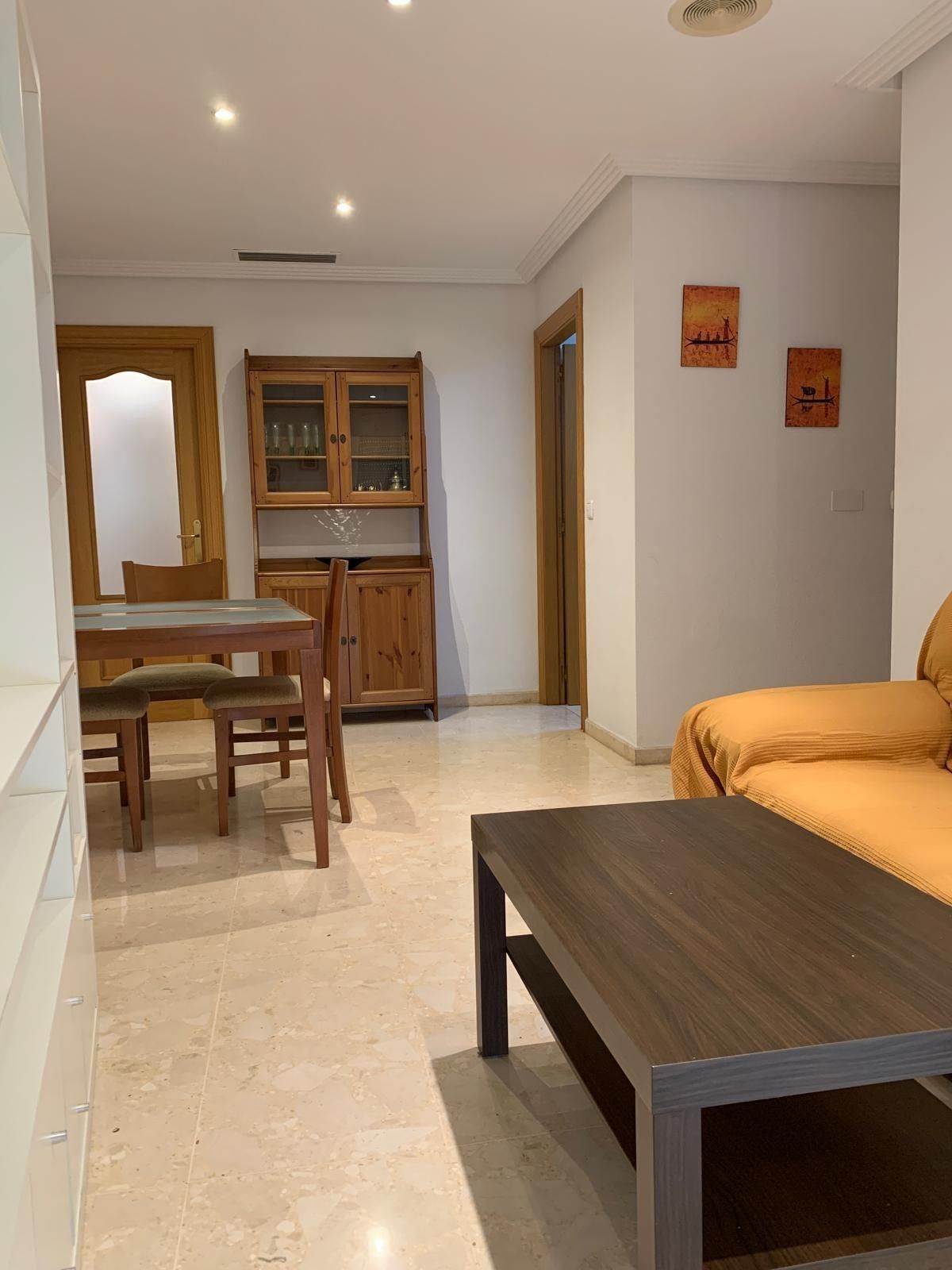 Sala d'estar de Pis de lloguer en Elche / Elx amb Aire condicionat i Moblat